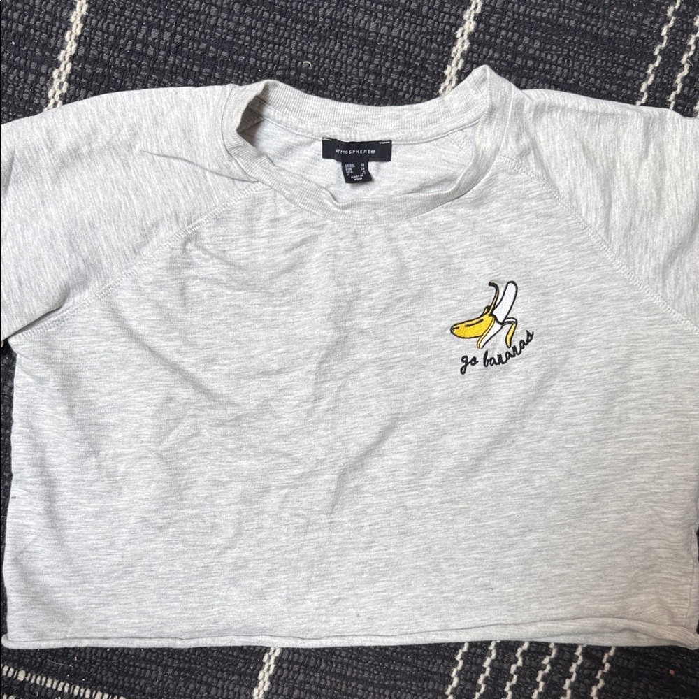 Atmosphere Light Gray Tee with Black Label
